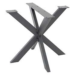 ML DESIGN MODERN LIVING Pied de table Spider métal anthracite industriel piètement meuble 85x71x85 cm