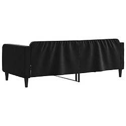 Acheter vidaXL Lit de repos sans matelas noir 90x190 cm velours