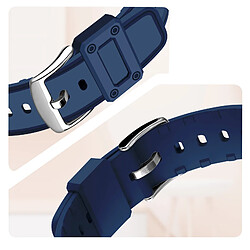 Acheter Avizar Bracelet pour Huawei Band 7, 6 Pro, 6 et Honor Band 6 Silicone Bumper bleu nuit