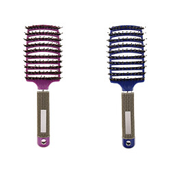 2pcs Peigne de Coiffure Professionnel Masseur de Cheveux Brosse à Cheveux Soins à Domicile