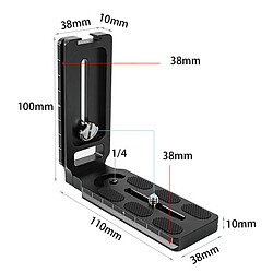 Universel Vertical L Forme Plateau Rapide Support de Montage pour DSLR Caméras, offre une résistance contre l'abrasion et à la corrosion. pas cher