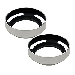 Avis 2pcs Pare-soleil à Ailettes En Aluminium Argenté Pour Leica 52mm