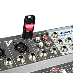 Avis Vonyx VMM-F701 Table de mixage à 7 canaux 5 entrées micro Interface audio USB Vonyx