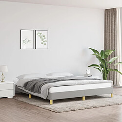 vidaXL Cadre de lit sans matelas gris clair 180x200 cm tissu