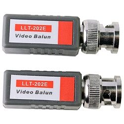 Wewoo Gris 2 PCS 1 Canal Vidéo Balun Passive UTP BNC Cat5 Transceiver