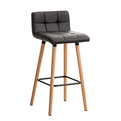 Non Tabouret de bar Lincoln simili cuir