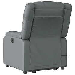 Acheter Maison Chic Fauteuil Relax pour salon, Fauteuil inclinable de massage électrique gris similicuir -GKD76611