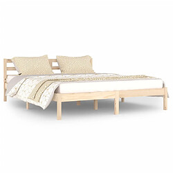 vidaXL Cadre de lit sans matelas bois massif de pin 160x200 cm