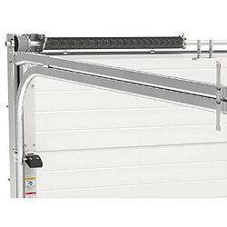 Acheter Porte de garage sectionnelle effet rainuré gris avec moteur Somfy L254 x H218 cm - NORIA