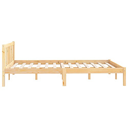 Acheter vidaXL Cadre de lit sans matelas bois massif