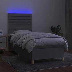 Acheter Sommier à lattes,Cadre à lattes de lit et matelas et LED pour Adulte Gris clair 80x200cm -MN70187