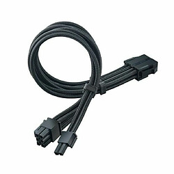 Silverstone SST-PP07E-PCIB - 25cm 8pin vers PCI-E 6+2pin Cable d'extension manchonné, Noir