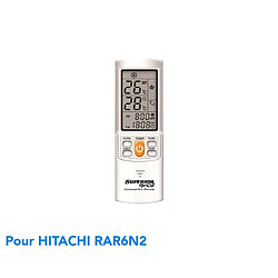 Superior Télécommande de remplacement climatisation pour HITACHI RAR6N2