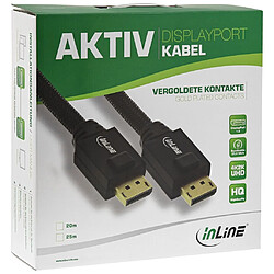 Avis Câble DisplayPort , InLine®, noir, contacts dorés, 1m