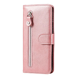 Etui en PU poche zippée mode or rose pour votre Xiaomi Redmi Note 9S/9 Pro Max/9 Pro