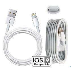 Cable USB Pour Apple IPhone 7 / 7Plus BLANC 1M Little Boutik®