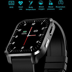 Acheter E90 Montre Intelligente Pression Artérielle Oxygène Sanguin Surveillance Du Sommeil Sport Étanche Smartwatch Acier Noir