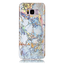 Wewoo Coque gris pour Samsung Galaxy S8 Or Marbre Motif Doux Etui de Protection Arrière