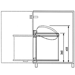 Hailo Poubelle Compact-Box Taille M 15 L Acier Inoxydable 3555-101 pas cher