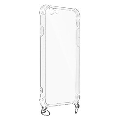 Avizar Coque iPhone 6 et 6S Anneau personnalisable avec bijou/Chaîne - Transparent