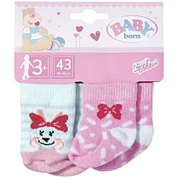 Zapf Creation AG Baby born Set de 2 pairs de chaussettes pour les poupées de 43 cm