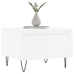 Avis Maison Chic Lot de 2 Tables basses,Table Console pour salon blanc 50x46x35 cm bois d'ingénierie -MN94794