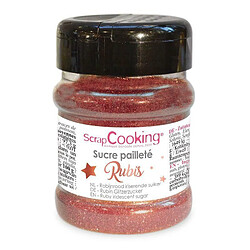 Scrapcooking Paillettes sucrées - Rubis - 160 g