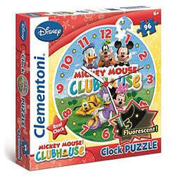 Clementoni Puzzle Horloge Mickey Mouse 96 pièces