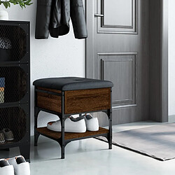 Avis Maison Chic Banc à chaussures | Meuble de rangement à chaussures Meuble d'Entrée chêne marron 42x42x45 cm bois d'ingénierie -MN85063