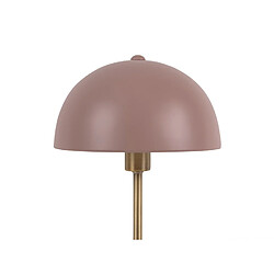 Avis LEITMOTIV Lampe à poser design métal Bonnet - H. 39 cm - Vieux Rose