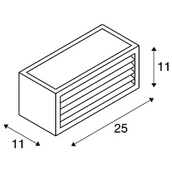 Acheter Slv Applique extérieure BOX-L, anthracite avec LED intégré, 19W, 3000K, IP54