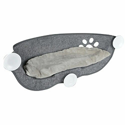 Paris Prix Hamac de Fenêtre pour Chat Feutrine 67cm Gris