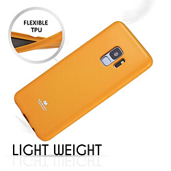 Acheter Wewoo Coque jaune pour Samsung Galaxy S9 TPU couverture complète de protection arrière MERCURE série