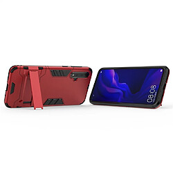 Acheter Wewoo Coque Renforcée Pour Huawei Nova 5 / 5 Pro Antichoc PC + TPU Housse de protection avec support invisible Rouge