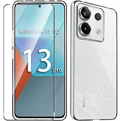 Xeptio Pack coque transparente en TPU et protection écran vitre en verre trempé pour Xiaomi Redmi Note 13 Pro 5G -