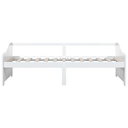 Avis vidaXL Lit de repos 3 places sans matelas Blanc 90x200 cm