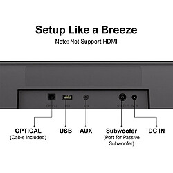 Acheter Kit de haut-parleurs et caisson de basses pour barre de son Ultimea Aura A30 5.1, 5.1 canaux, contrôle par application