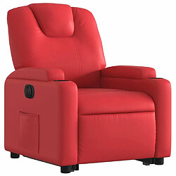 Avis Maison Chic Fauteuil Relax pour salon, Fauteuil inclinable électrique rouge similicuir -GKD46557