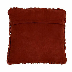 Paris Prix Coussin Déco Carré Tricoté 40x40cm Rouge