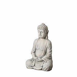 BigBuy Home Sculpture Buda Gris Ethnique 44,5 x 28 x 70,5 cm