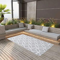 vidaXL Tapis d'extérieur Gris 190x290 cm PP