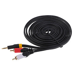 3.5mm à 2-mâle câble adaptateur rca 3meter