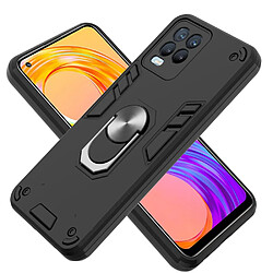 Coque en TPU 2-en-1, antichoc avec béquille à anneau pour voiture noir pour votre Realme 8/8 Pro