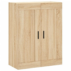 Maison Chic Armoire murale,Meuble de Rangement,Armoire Suspendue chêne sonoma 69,5x34x90 cm bois d'ingénierie -MN39249