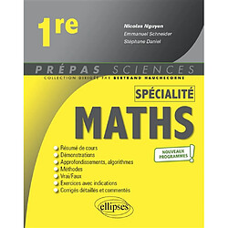 Spécialité maths 1re : nouveaux programmes