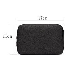 Wewoo Sacoche Pack d'alimentation pour sac de rangement câble de données chargeur de casque multifonctionneltaille S17 x 11,5 x 5,5 cm Noir