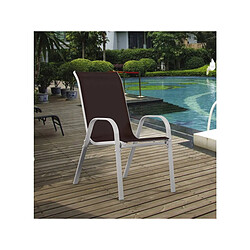 Avis Habitat Et Jardin Fauteuil jardin Textilène Cordoba - Phoenix - Taupe - Lot de 4