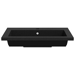 Acheter vidaXL Lavabo en granit 600 x 450 x 120 mm Noir