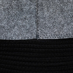 Atmosphera, Createur D'Interieur Panier Soul rond en coton x3 Noir/gris - ATMOSPHERA pas cher