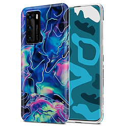 Cadorabo Coque Huawei P40 Etui en Bleu